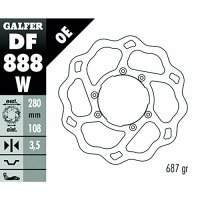 GALFER Wave Bremsscheibe "DF888" Typ W - starr