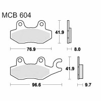 TRW Bremsbelag "MCB 604" Satz Typ SH...