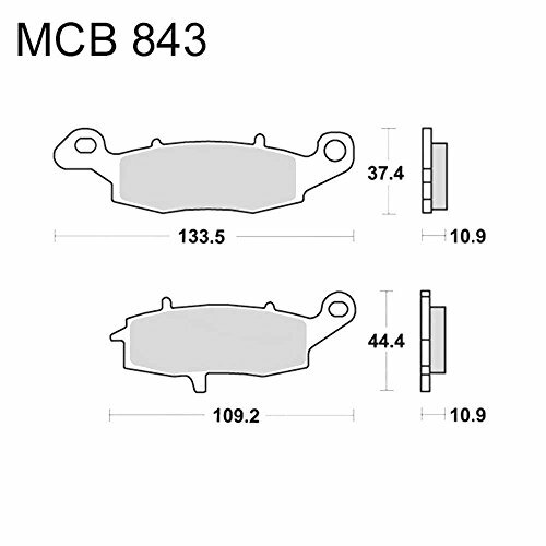 TRW Bremsbelag "MCB 843" Satz Typ SH Sintermetall mit ABE