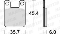 TRW Bremsbelag "MCB 535" Satz Typ Organisch...