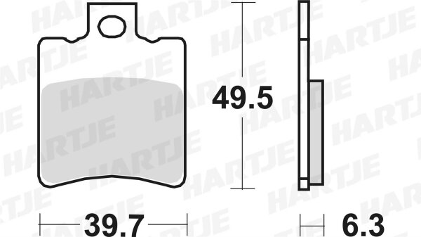 TRW Bremsbelag "MCB 674" Satz Typ Organisch Standard mit ABE