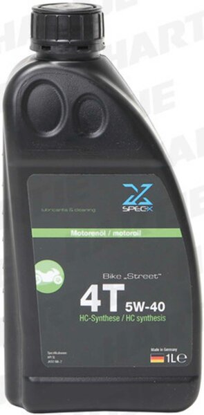 SPEC-X Motoröl "Bike 4T Street" 5W-40, 4 1 l Flasche