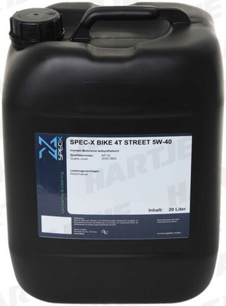 SPEC-X Motoröl "Bike 4T Street" 5W-40, 4 20 l Kanister