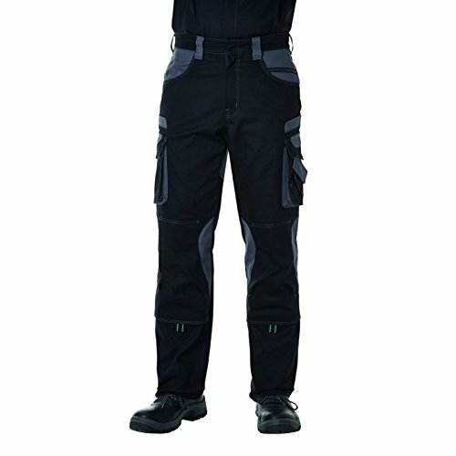 PIONIER Bundhose "Tools", 65% Polyester, 35% Baumwolle, Hochgezogener Bund, Stretcheinsatz, Reflexpaspeln, zwei aufgeset