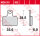 TRW Bremsbelag "MCB 767" Rennsportartike Typ RSI, Sintermetall Offroad Racing