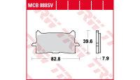 TRW Bremsbelag "MCB 888" Satz Typ SV...