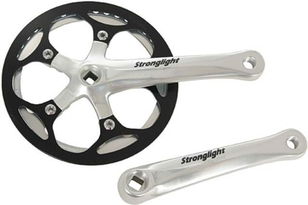 STRONGLIGHT Kettenradgarnitur "Impact R", 4-kant, Single Drive, für Rohloff Nabe, Kettenlinie 55mm, geschmiedete Alu Kur