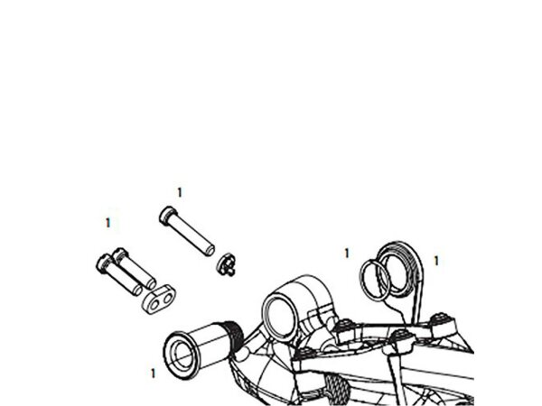 SRAM Ersatz, Für Schaltwerk XX1 / X01 / X1, Schrauben Kit X01 DH 7-fach, Abb. 1