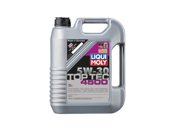 LIQUI MOLY Motoröl "Top Tec 4500" SAE 5W 5 l Kanister