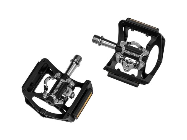 Alu-Pedal Ergotec EP-Serie Superlight schwarz, 9/16", mit Reflektoren