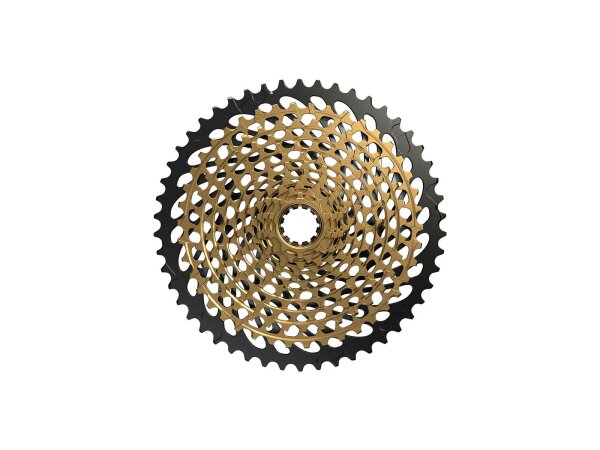 SRAM Kassettenzahnkranz "XG-1299" 12-fac 10-12-14-16-18-21-24-28-32-36-42-50 Zähne, gold