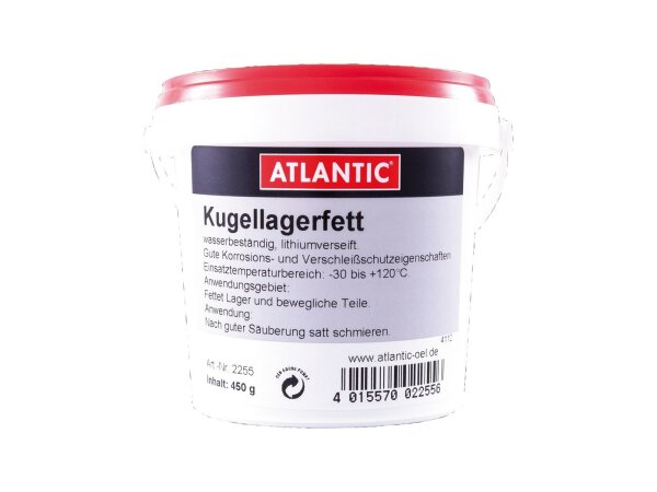 ATLANTIC Kugellagerfett Transparent, sor 450 g Eimer