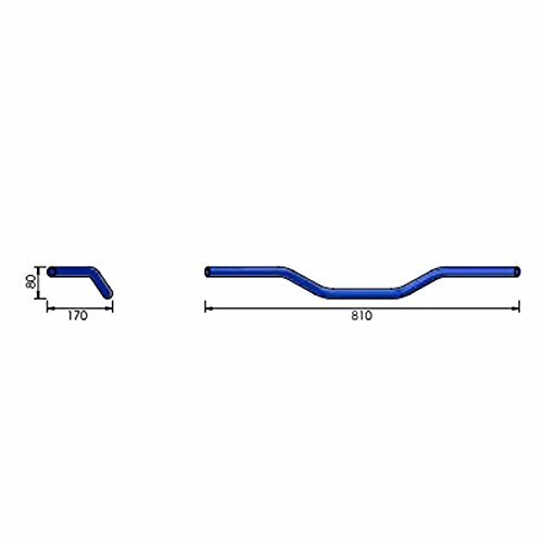 LSL Lenker "Roadster L01" Ø 25,4 mm, Sta chrom