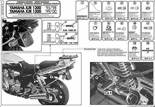 Kappa Topcaseträger  Für Monokey und Monolock Koff schwarz