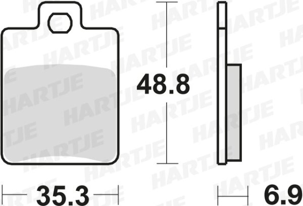 TRW Bremsbelag "MCB 695" Satz Typ Organisch Standard mit ABE