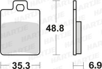 TRW Bremsbelag "MCB 695" Satz Typ Organisch...