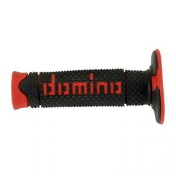 DOMINO Griffgummi "A260" Typ: Offroad, geschlossen schwarz / rot