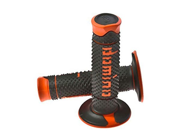 DOMINO Griffgummi "A260" Typ: Offroad, geschlossen schwarz / oran