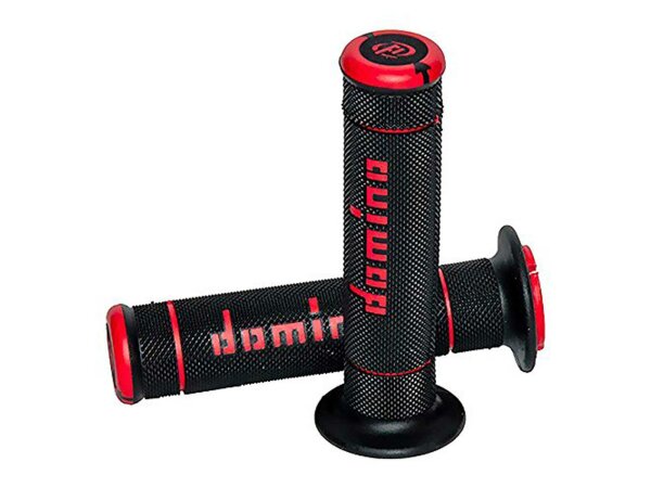 DOMINO Griffgummi "A240" Typ: Offroad /  schwarz / rot