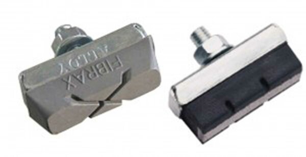 FIBRAX Bremsschuh Für Seiten- / Mittelzu SH 296, für Aluminiumfelgen, Gummi mit Kreuzmuster, Paar (2 Stück)