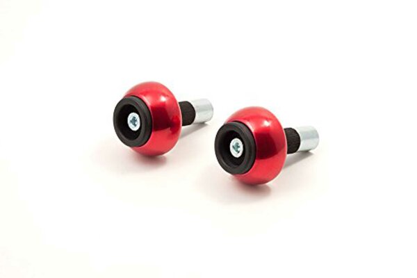 LSL Lenkerende "Crash Balls" Metallkörper mit Kuns 14 mm, rot las