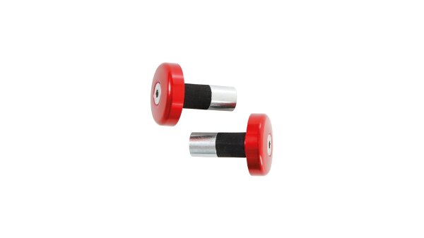 LSL Lenkerende "Flat Caps" Flache Lenker 14 mm, Aluminium eloxiert, rot