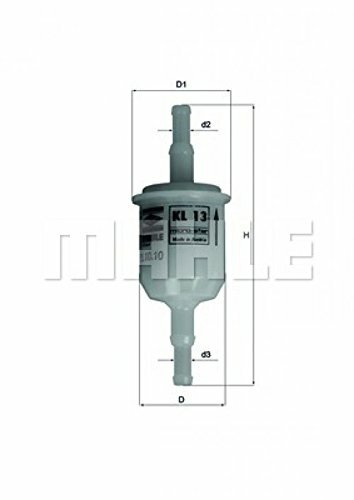 MAHLE Benzinfilter Bestens geeignet zum nachträgli KL 13