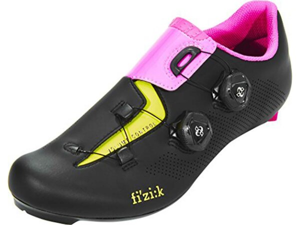 FIZIK Rennschuh "Aria R3" Mod. 18 Oberma black / pink / yellow, Gr. 45