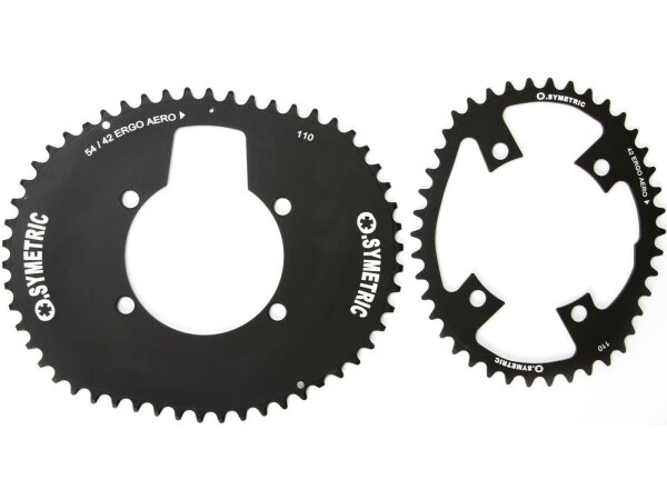 O.SYMETRIC Kettenblatt "Ergo Aerosymetri 58 / 44 Zähne, Kit