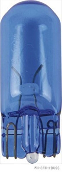 Glassockellampe 12 V, 5 W  HERTH+BUSS, Stück, blau, W5W, W2,1x9,5d