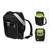 einzeltasche basil miles black lime,wasserdicht, 17 ltr.