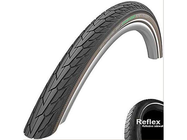 reifen schwalbe road cruiser hs484 green 28x1.60"42-622 sw/coff.-tskin refl.kg gc