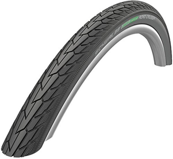 reifen schwalbe road cruiser hs484 green 20x1.75" 47-406 schwarz-tskin kguard gc 