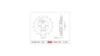 RK Antriebsritzel "4162" 520, Stahl 13 Zähne