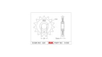 RK Antriebsritzel "4393" 520, Stahl 14 Zähne