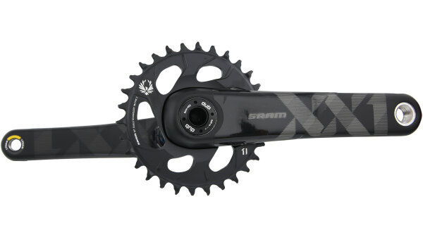 krg sram xx1 eagle fat bike5 dub 175mm ohne dub-lager,schwarz,30 z.x-sync 2,dm