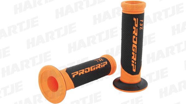 PROGRIP Griffgummi "732" Typ: Road, Scoo orange / schwarz fluo, offen