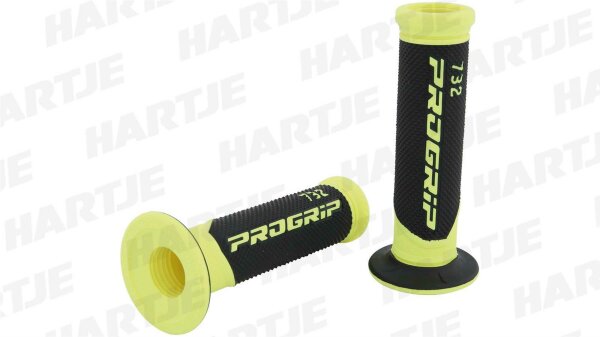 PROGRIP Griffgummi "732" Typ: Road, Scoo gelb / schwarz fluo, offen