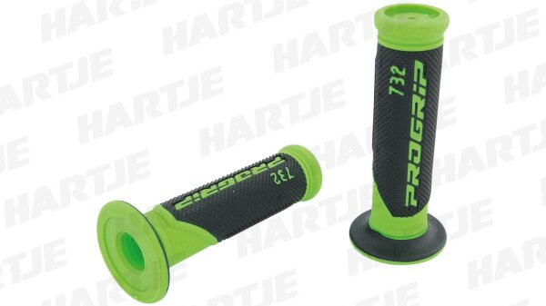 PROGRIP Griffgummi "732" Typ: Road, Scoo grün / schwarz fluo, geschlossen