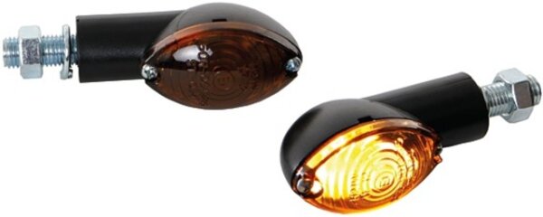 SPEC-X Blinker "Cat`s" SB-verpackt, E-ge schwarz, kurzarm 20 mm