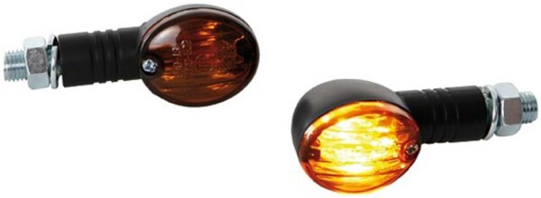 SPEC-X Blinker "Mini-Bullet" SB-verpackt Glas getönt, kurzarm, mit separaten Gläsern in orange und klar