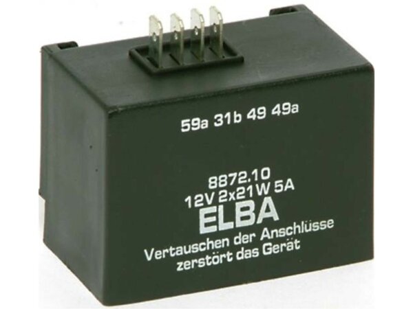 Elektronische Lade- und Blinkanlage Für  12 V, 8872.10/1, für 12 V 21 W Glühlampen, S53, S70, SR50