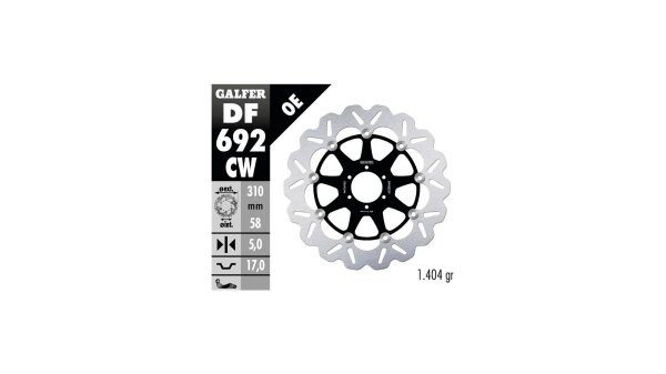 GALFER Wave Bremsscheibe "DF692" Typ CW - schwimmend, mit ABE