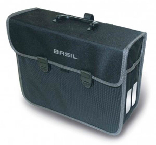 einzelpacktasche basil malaga schwarz,  32x13x29cm, 13 ltr