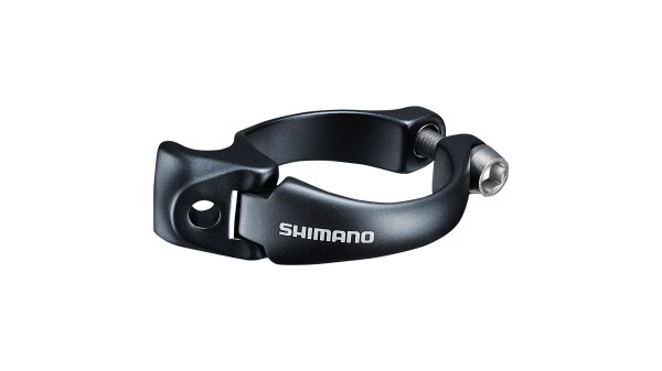 SHIMANO Rahmenschelle "SM-AD91" SB-verpa 31,8 mm = 1 1/8, mit Adapter auf 28,6 mm