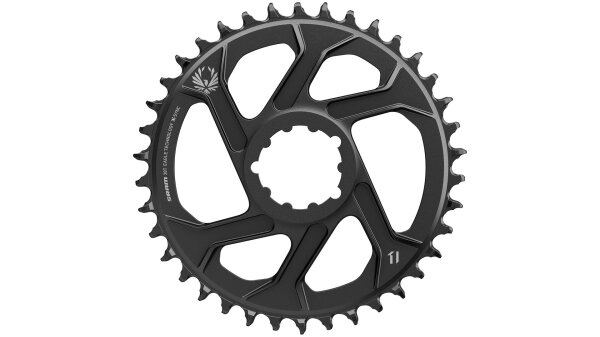 SRAM Kettenblatt "X-Sync 2" Aluminium Zu 6 mm Offset, 38 Zähne, schwarz