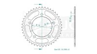 ESJOT Kettenrad "29016" 525, Stahl 42...