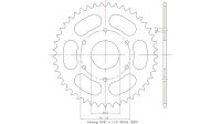 ESJOT Kettenrad "32147" 520, Stahl, schw 45...