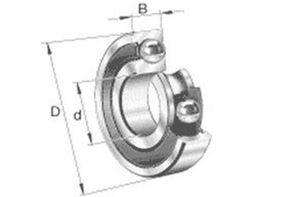 Kugellager 6301 2RS, 12 x 37 x 12