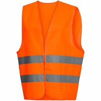 NITRAS Warnweste 100 % Polyester, im Pol neonorange